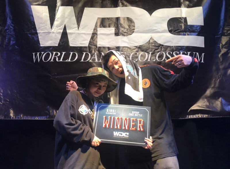 SHUN先生WDC 2019 近畿予選 4STYLE 2on2 BATTLE HIP HOP side優勝!!